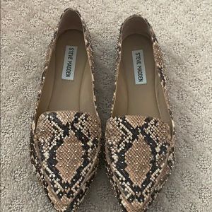 Steve Madden snakeskin loafers
